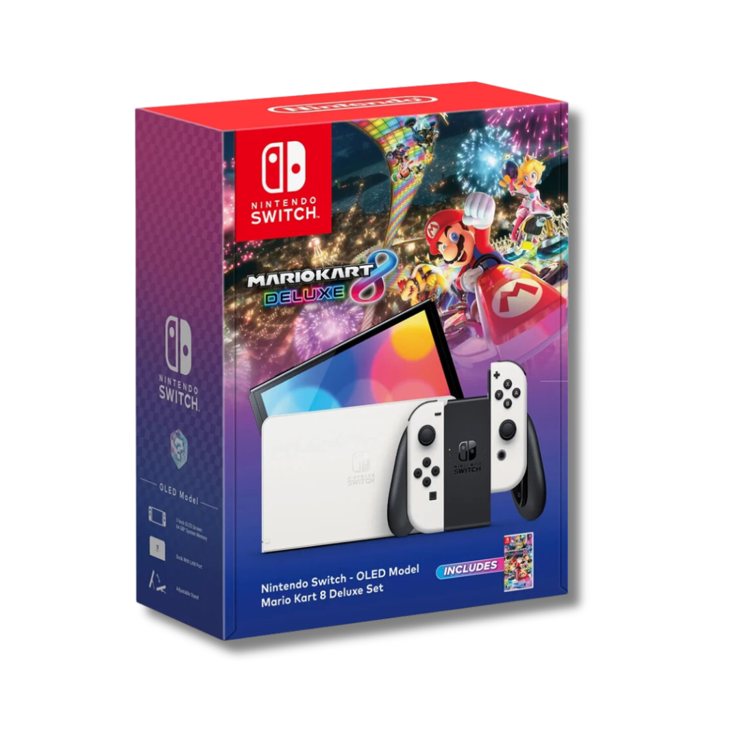 เครื่องเกม Nintendo Switch OLED Bundle Mario Kart8 สีขาว_1